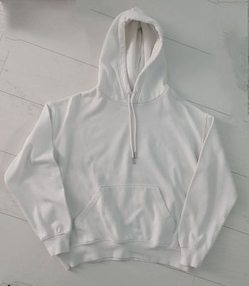 Sweat à capuche blanc 
