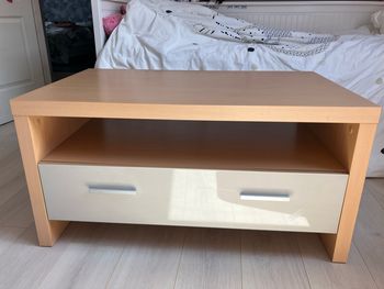 Meuble bas hêtre 100x60,5x50,5 cm