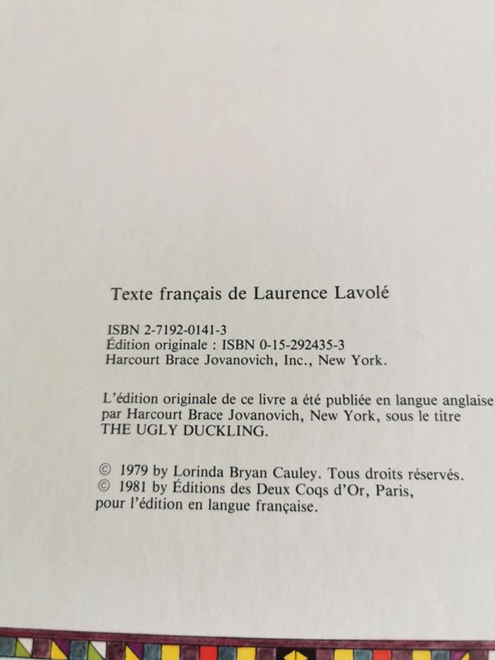 Le vilain petit canard éditions deux coqs d'or - photo numéro 4