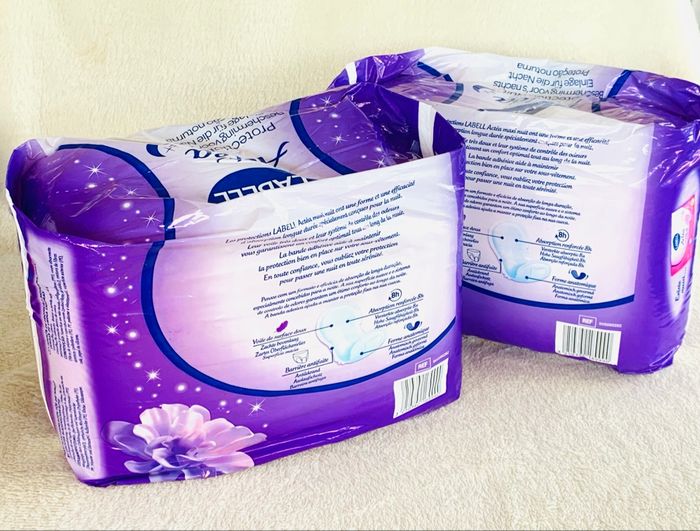 Lot 2 packs de serviettes protection Actéa Maxi Nuit Labell - photo numéro 2