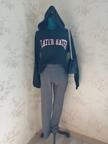 Pantalon jegging gris fausses poches avant / jennyfer / (L)