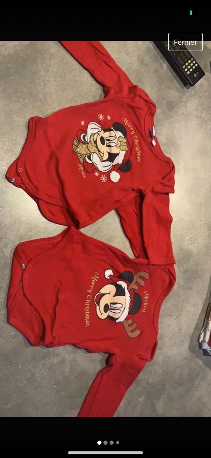 Lot bodies Noël 12 mois