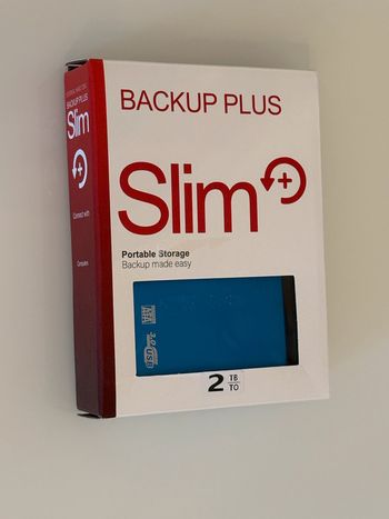 Disque Dur Externe Seagate Backup Plus Slim – 2 To – Neuf & Ultra Compact