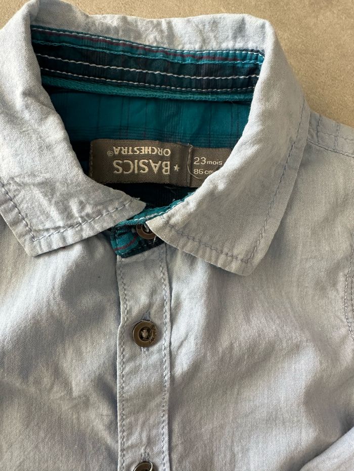 Gilet à capuche+ chemise + pull sans manches 24 mois - photo numéro 5