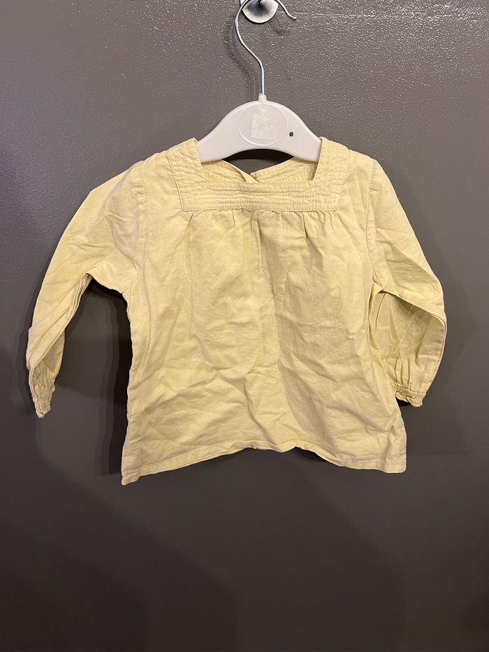 Lot de 2 chemises, 5 tee shirt manches longues et 1 pull 9 mois - photo numéro 7