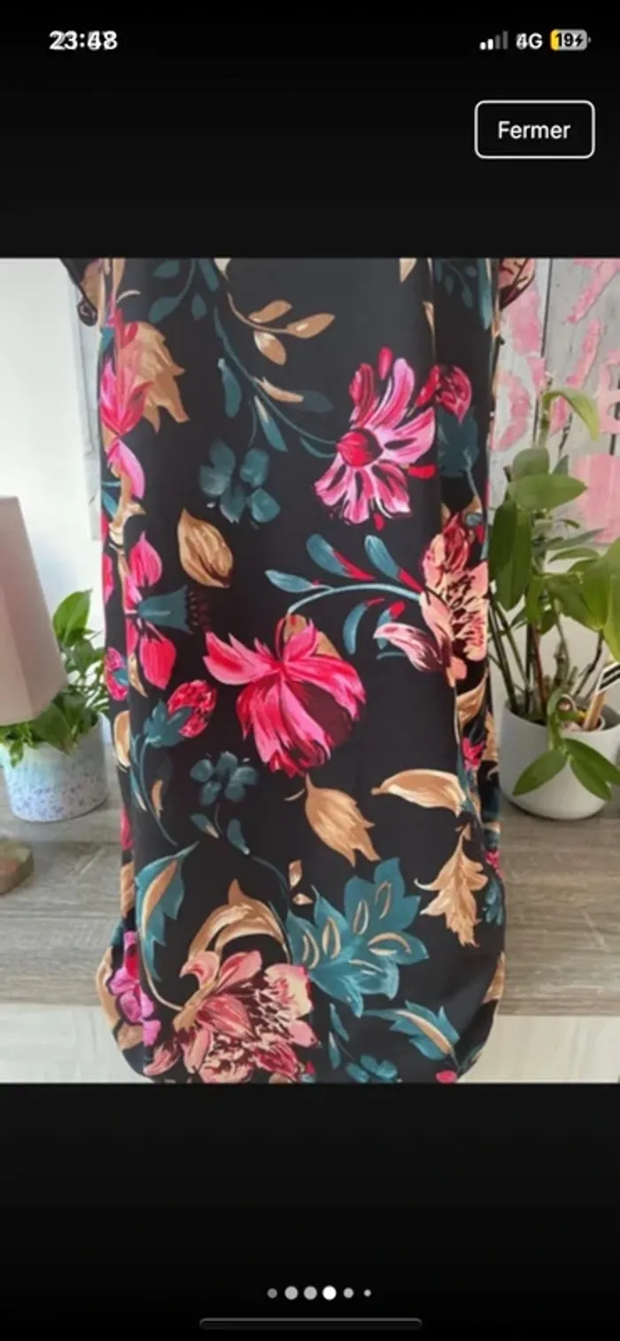 Neuve avec étiquette superbe robe d’été en 44 matière agréable, belle coupe 🌸 - photo numéro 4