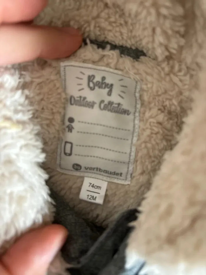 Manteau gris ourson - photo numéro 4