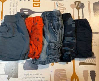 Lot de shorts 6 mois garçon