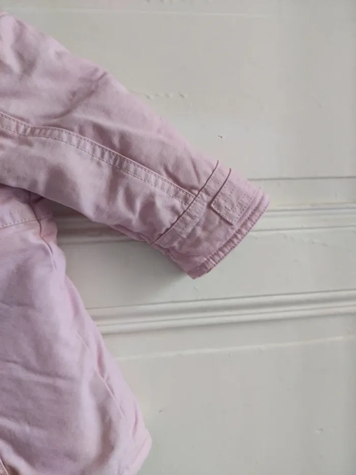 Veste chaude 6 mois rose - photo numéro 4