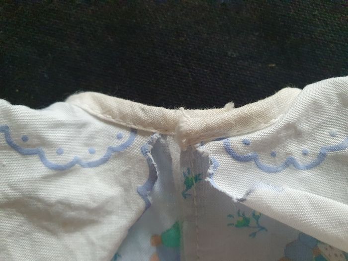 Vêtement bleu pour Poupée nouveau né garçon Corolle 1992 vintage - photo numéro 8