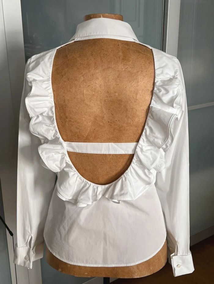 Chemise blanche spectaculaire dos-nu Adelyne 38 - Anne Fontaine - photo numéro 2