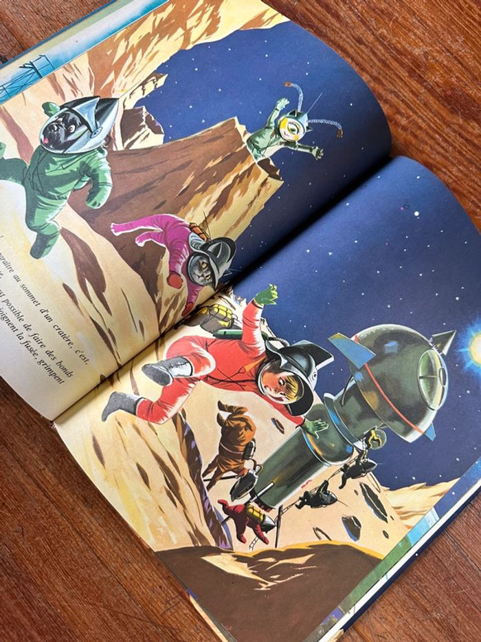 1970 Livre ancien Caroline sur la Lune espace Grands albums Hachette bd Pierre Probst vintage - photo numéro 6