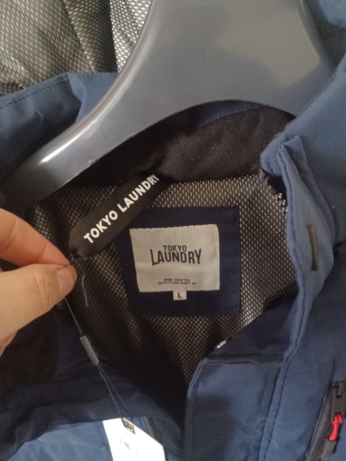 Blouson  homme L tokyo laudry neuf bleu plusieurs poches - photo numéro 2
