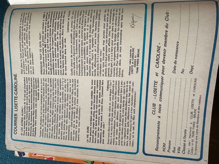 Grand recueil ancien livre album Lisette et Caroline bleu numéro 1 Pierre Probst - photo numéro 16