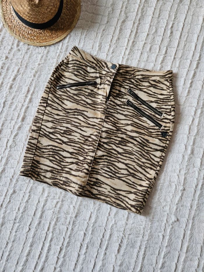 Jupe léopard taille 36 Maison Scotch neuve