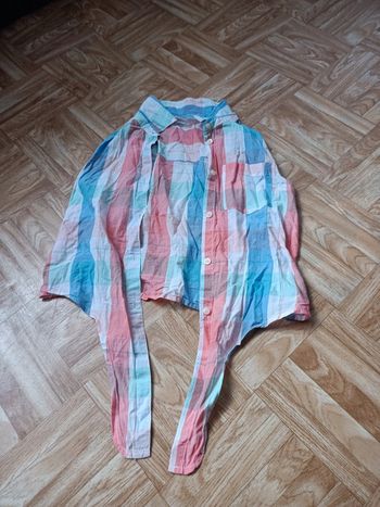 Veste chemise en coton H&M fille taille 11-12 ans en très bon état