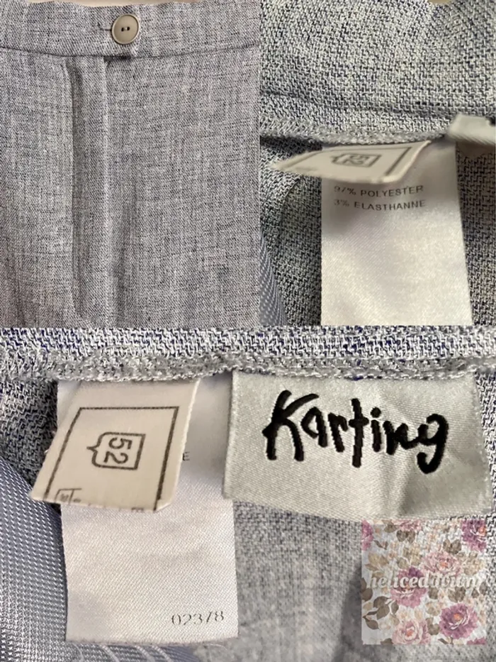 Pantalon vintage Gris chiné Karting taille 52 - photo numéro 3