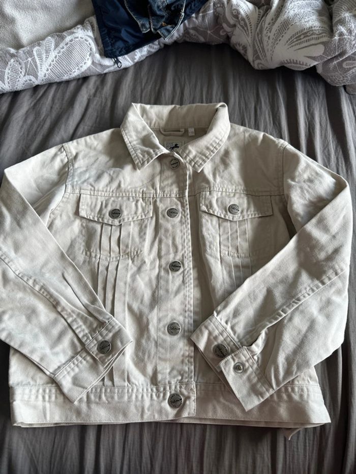 Veste en jeans beige 116