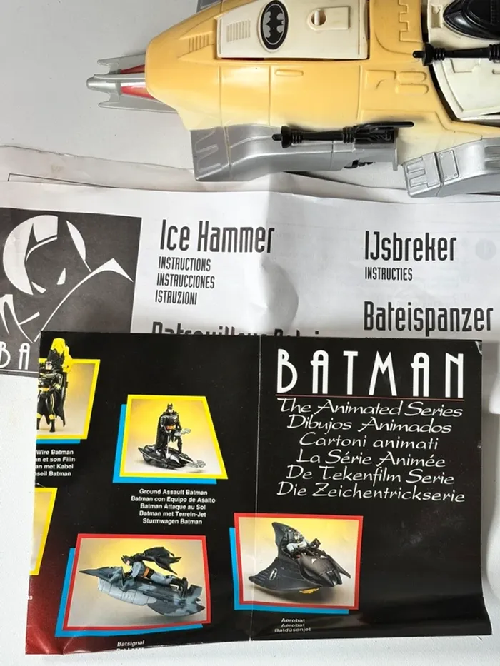Véhicule voiture Batman figurine vintage complet Kenner la série animée , patrouilleur polaire - photo numéro 12