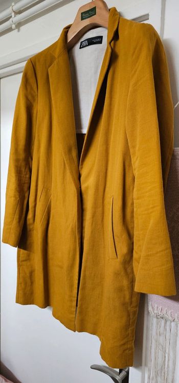 Veste Blazer Coton et Lin Zara Taille M