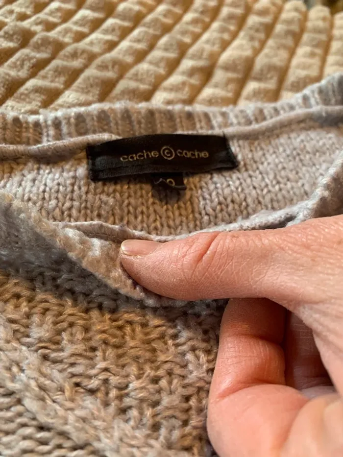 Pull gris - photo numéro 2