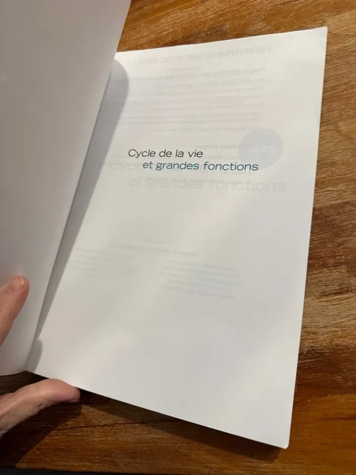 Livre cahier des sciences infirmières, cycle de la vie et grande fonction - photo numéro 4
