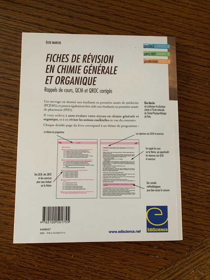 Fiches de révision chimie générale et organique pour études de médecine - photo numéro 2