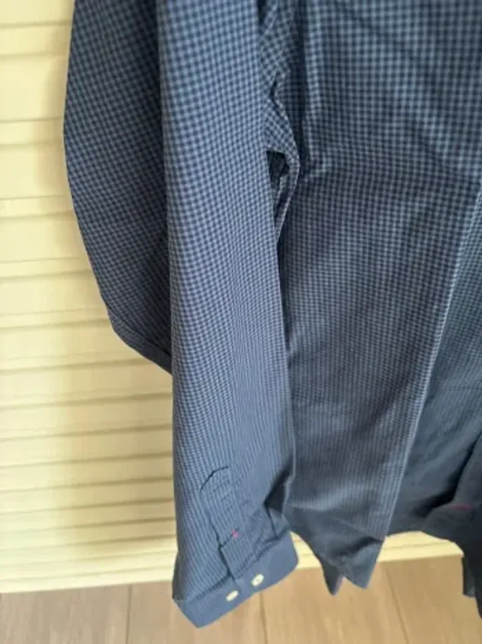 Tommy Hilfiger chemise neuve à carreaux bleu - photo numéro 7