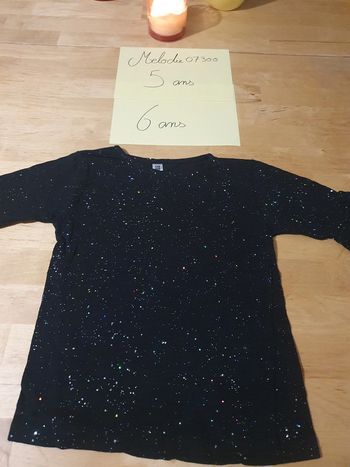 t shirt manche 3/4 6/7 ans