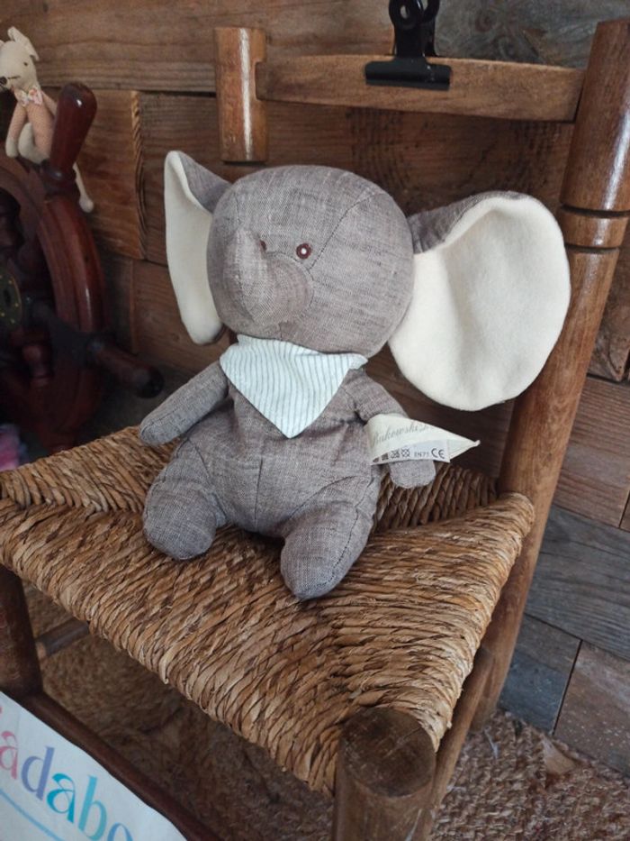 Peluche éléphant Bukowski tbe - photo numéro 4