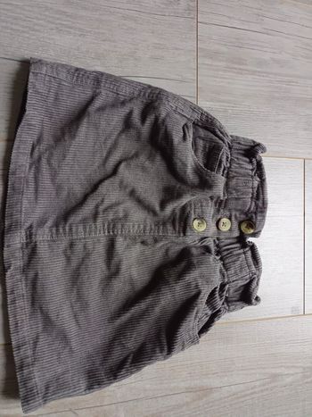 Jupe trapèze velour côtelé 