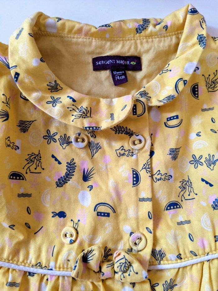 Ensemble 2 pièces Sergent major 12 mois 74 cm robe chic bloomer - photo numéro 3