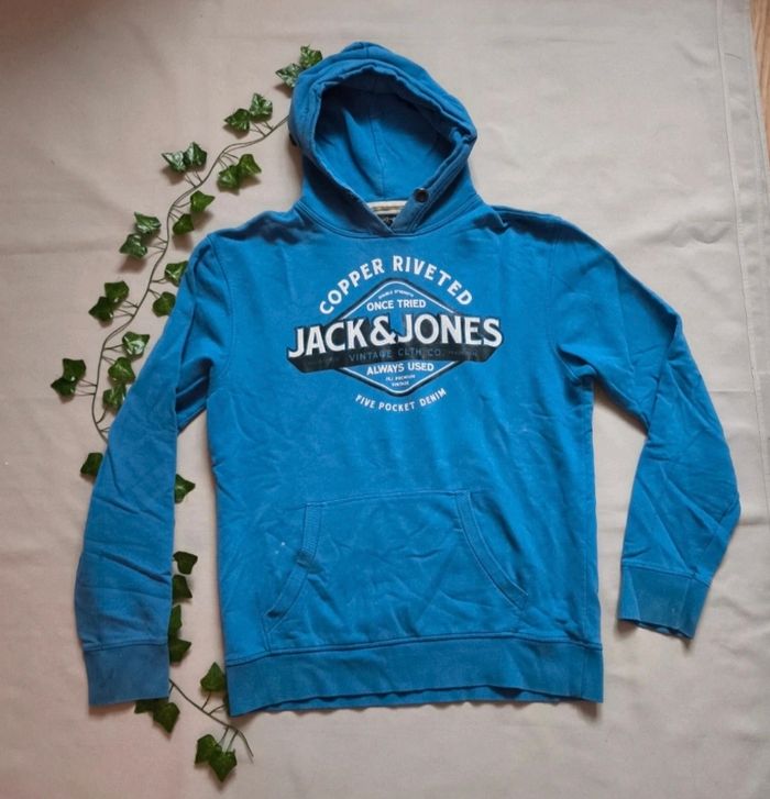 Sweat a capuche bleu 🍃 jack & Jones