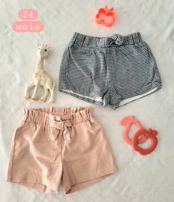Lot de 2 shorts automne hiver 24mois