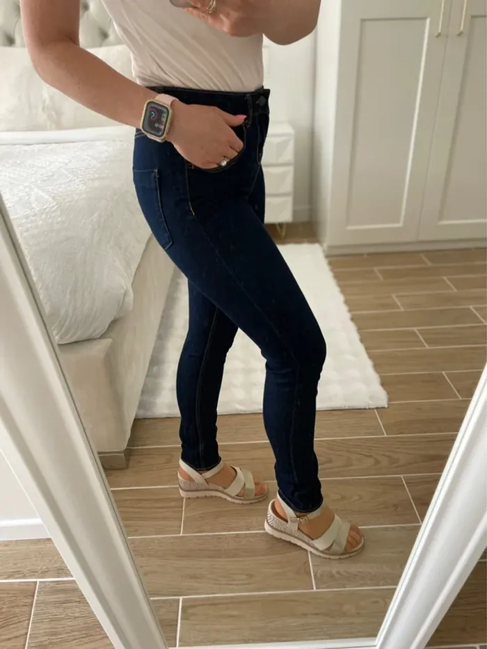Jean Skinny, bleu, taille 38 neuf - photo numéro 2
