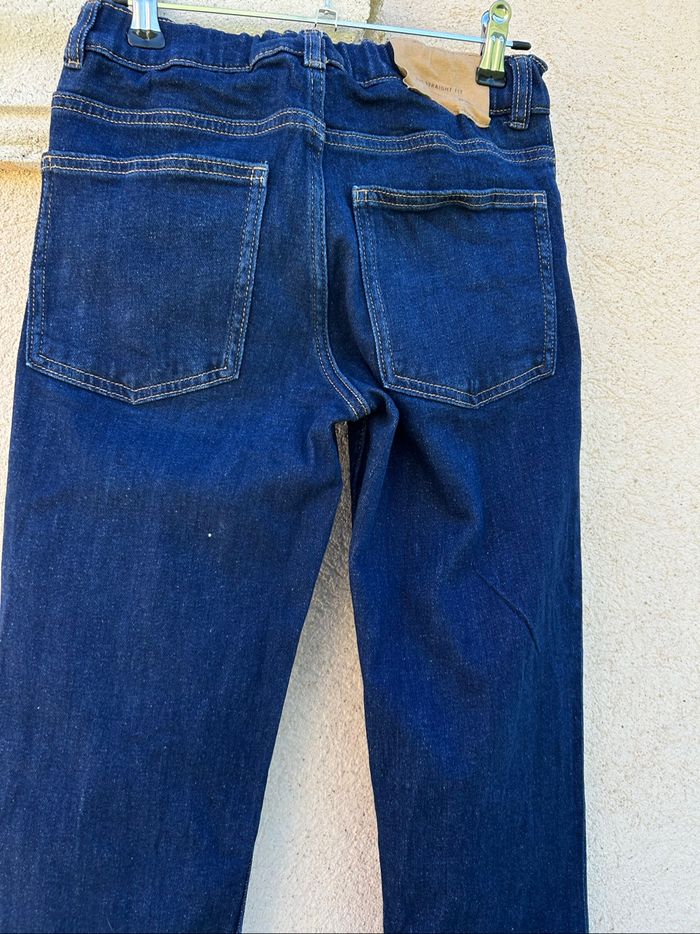 ZARA Jean bleu brut coupe droite garçon - photo numéro 7