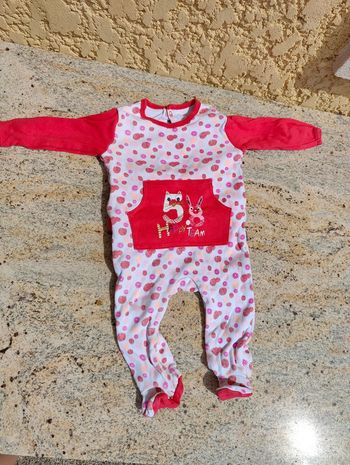 Pyjama rose petit béguin 9 mois