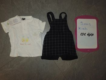 ensemble kiabi taille 9 mois neuf