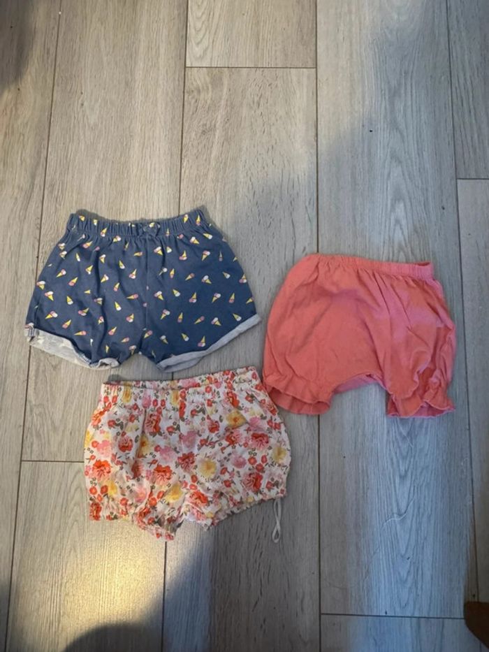 Lot 3 shorts fille