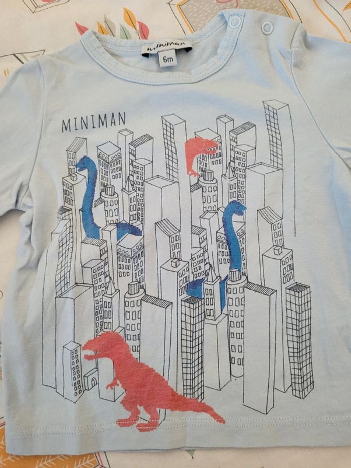 T-shirt à manches longues récent 6mois (quasi neuf) - photo numéro 2