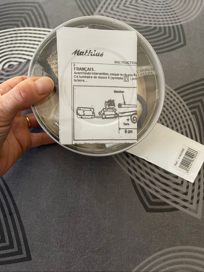 Plafonnier doré Mathias - photo numéro 3