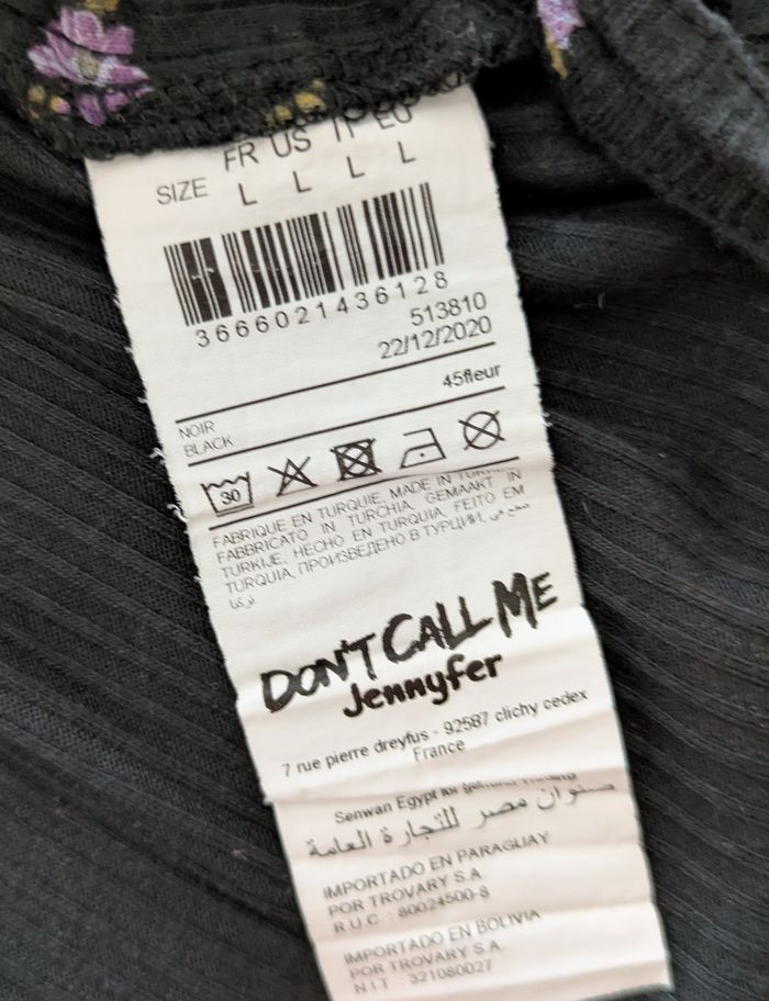 Tee-shirt Jennyfer ( taille L  taille petit ) - photo numéro 4