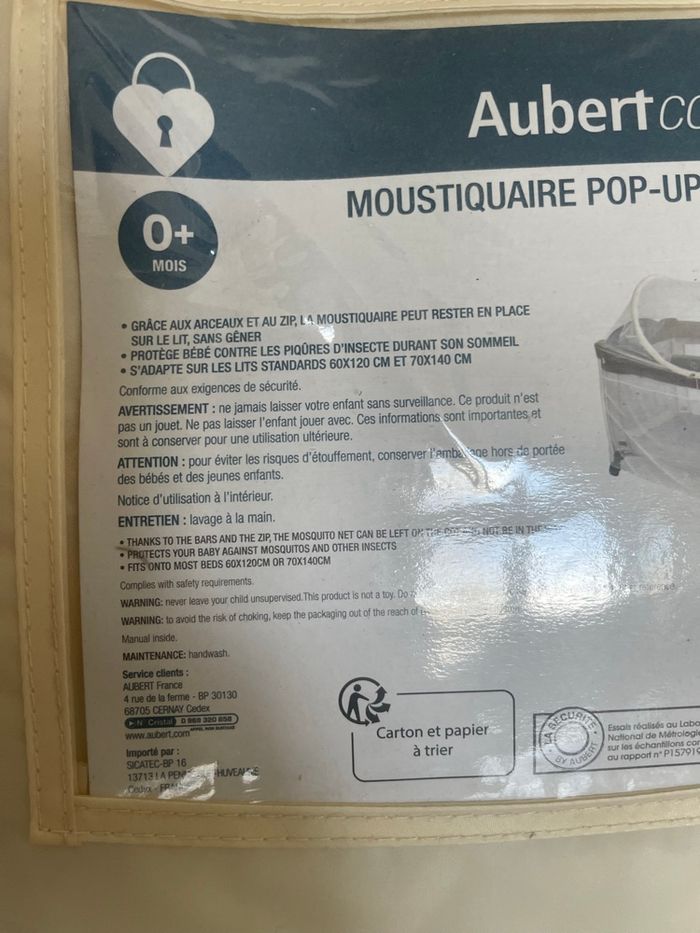 Moustiquaire pop-up pour lit bébé - Aubert - photo numéro 2