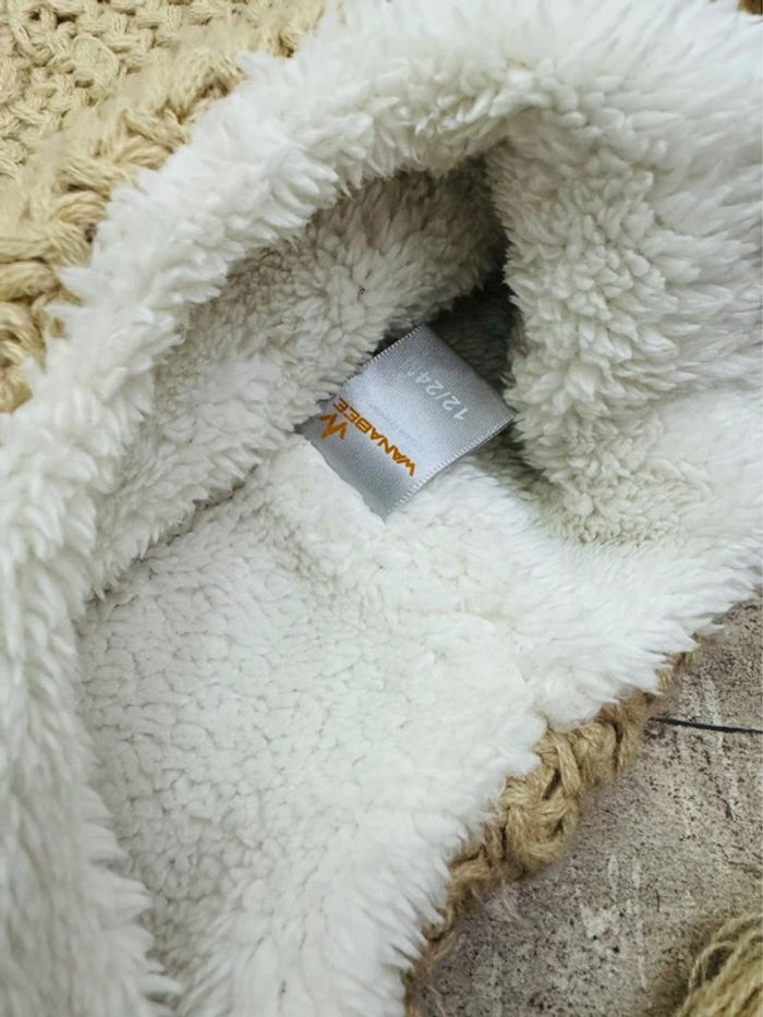 🎿Bonnet beige masque Neuf avec étiquette mixte 12/24mois - photo numéro 5