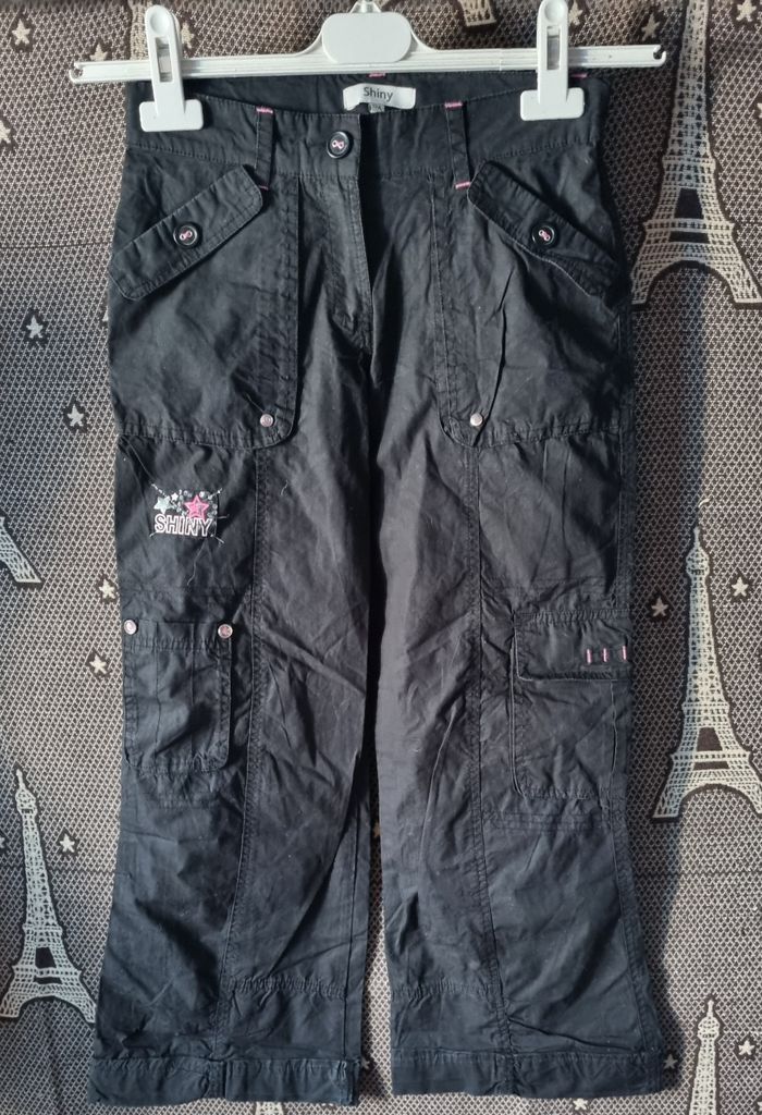 Pantalon noir multiples poches 12ans