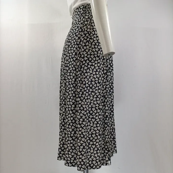 Ensemble vintage fleuri Paris 100 % viscose, jupe midi et veste boutonnée Betty Barclay 42 A1134 - photo numéro 12