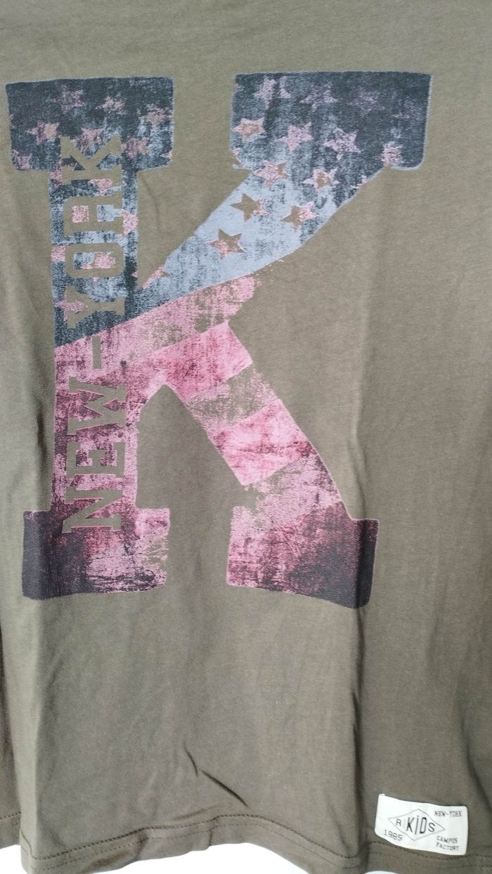 T-shirt manches longues kaki - photo numéro 4