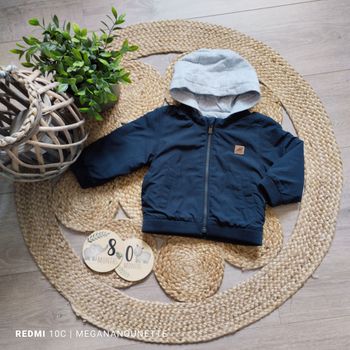 🐻 Bombers - Blouson à capuche coupe-vent - 18 mois 80 cm - Kiabi