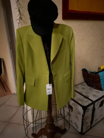 Veste verte Mango