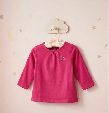 T-shirt Kiabi rose "Love" - 6 mois
